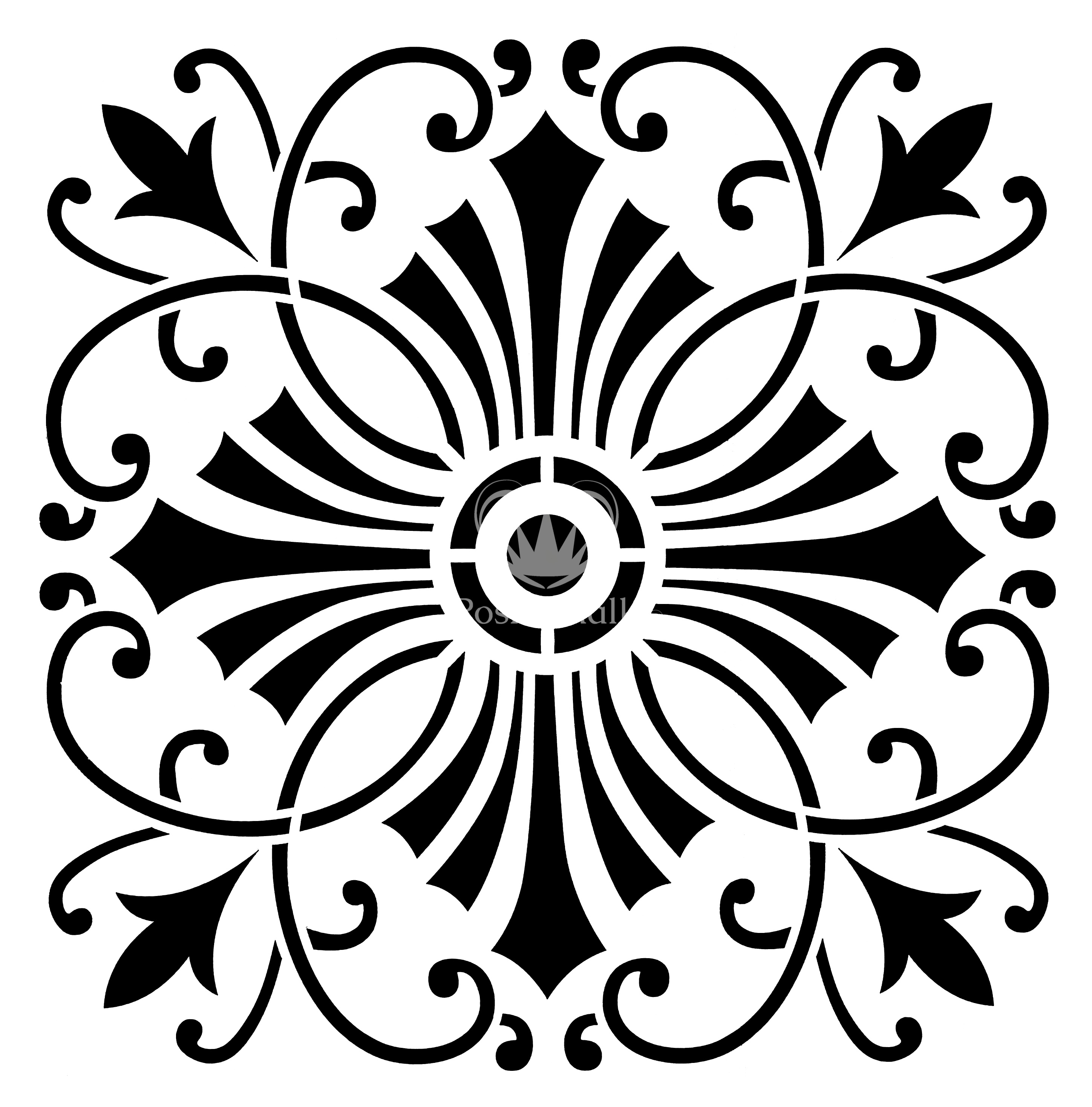 Posh Cross STencil